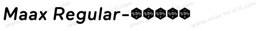 Maax Regular字体转换